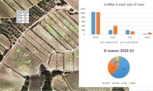 como crear mapas de cosecha de trufa