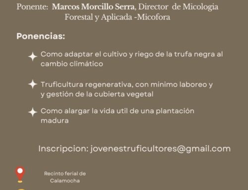 próximo curso de truficultura en Calamocha Teruel